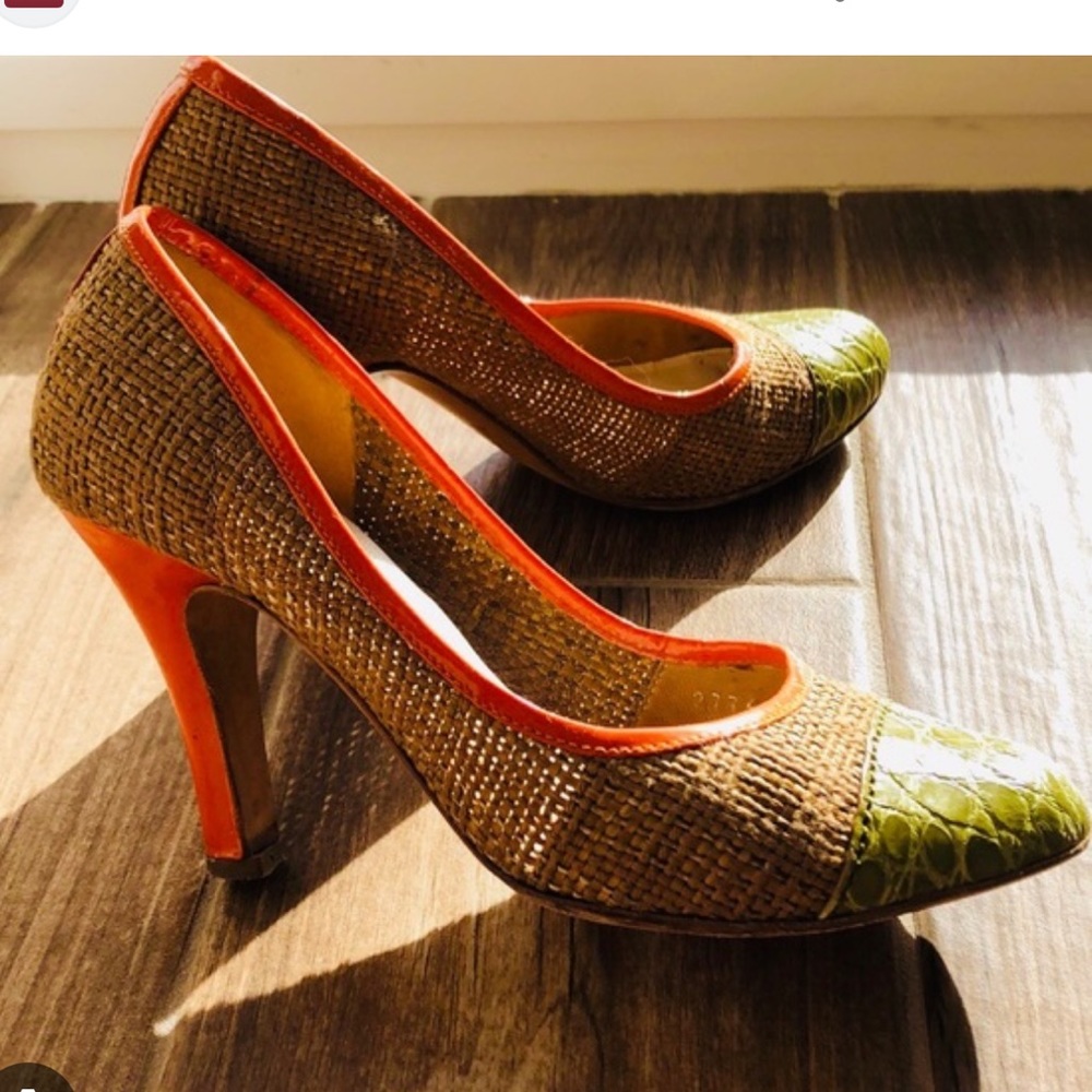 Prada leather and canvas pump IT 40 - Picture 3 of 13